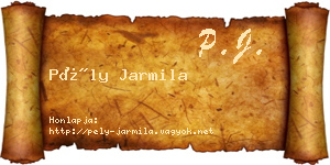 Pély Jarmila névjegykártya